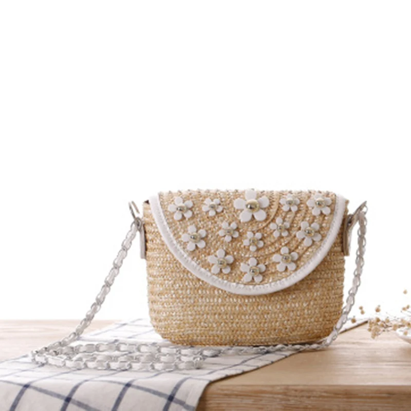 Women Handbag Summer Straw Bags Female Beach Shoulder Bag Lady Flower Fashion Weave Messenger Bag Travel Crossbody Bag SS3119 (4)