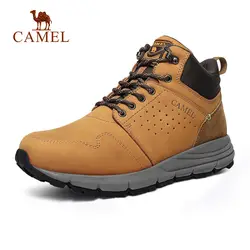 CAMEL/Мужская и женская уличная обувь с высоким берцем; Повседневная прочная противоскользящая Спортивная прогулочная походная обувь