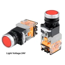 UXCELL Switch 22mm Momentary Push Button Switch Red Or Green LED Light Round Button DPST 1 NO 1 NC Light 24V New High Quality UXCELL Switch 22mm Momentary Push Button Switch Red Or Green LED Light Round Button DPST 1 NO 1 NC Light 24V New High Quality