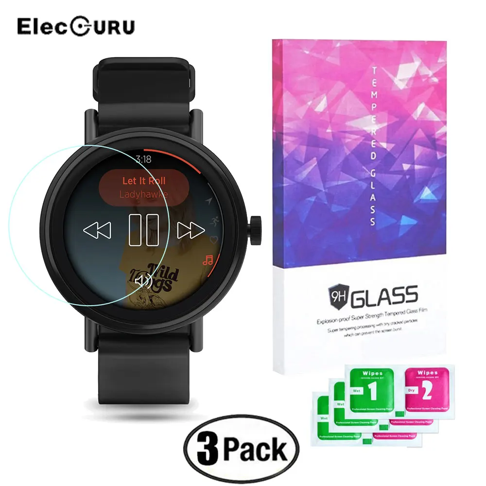 

2.5D Protective Glass For Misfit Vapor 2 (41mm 46mm) Tempered Glass Screen Protector 9H HD Anti Scratch Anti-shatter Glass Film