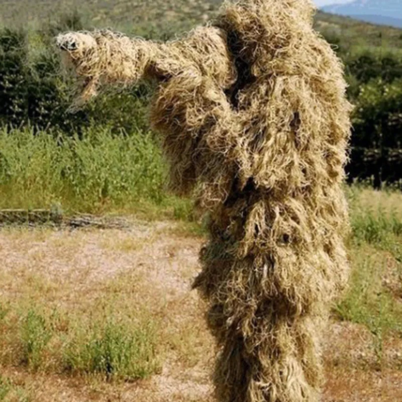  3D Universal Camouflage Suits Woodland Clothes Adjustable Size Ghillie Suit For Hunting Army Milita