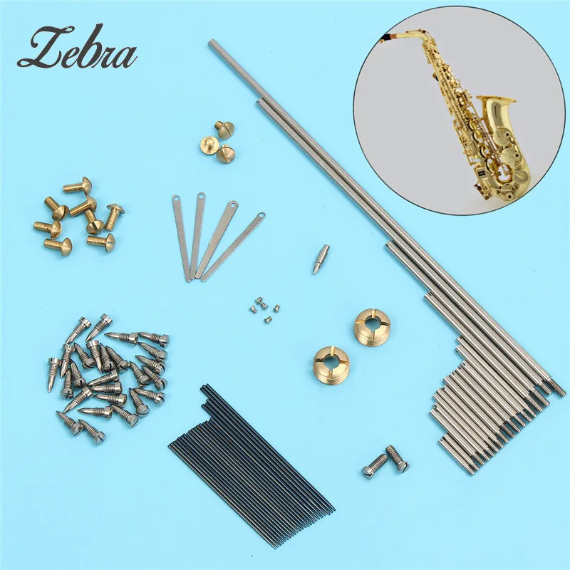 Alto Saxophone Repair Parts Kit - Leather Pads, Rollers, Springs & Screws For Maintenance