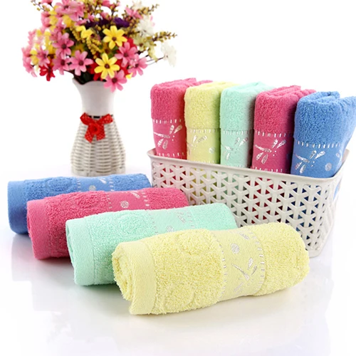 

Dragonfly Pattern Cotton Soft Breathable Absorbent Household Bath Face Towel