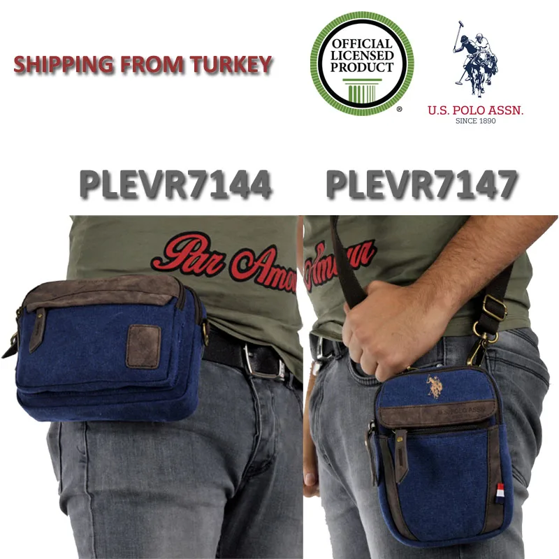 Us Polo Assn Мужская Курьерская сумка досуг винтажный стиль портфель мужская через