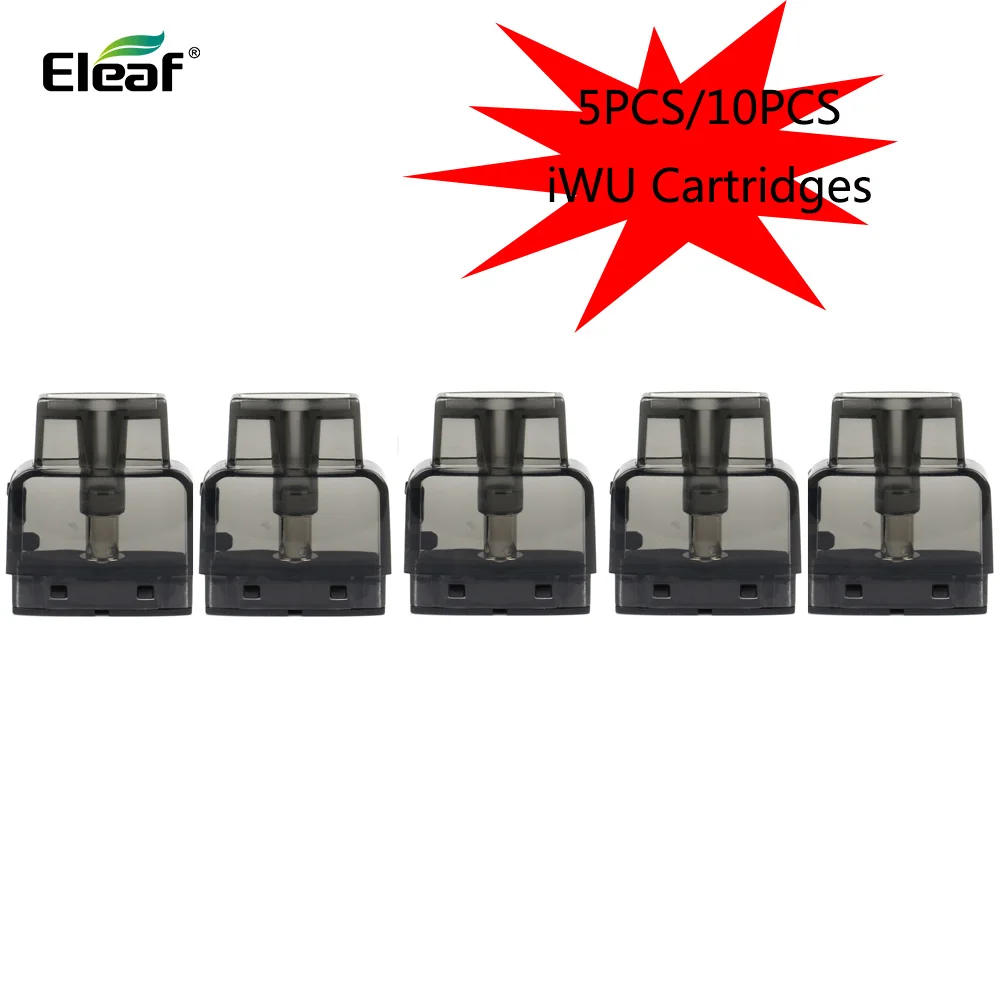 

Original 5pcs/10pcs Eleaf iWu Cartridges Vape 2ml Electronic Cigarette Atomizer For Eleaf iwu Kit Vaporizer
