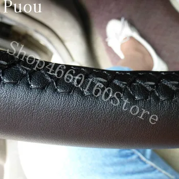 

PUOU for Buick old Sail leather hand sewing steering wheel cover special leather hand sewing set car steering whee Free shipping