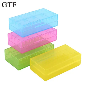 

GTF 18650 16340 Battery Case Holder Box Storage Color Optional Blue/Pink/White/Green/Yellow hold 2pcs 18650/4pcs 16340 batteries