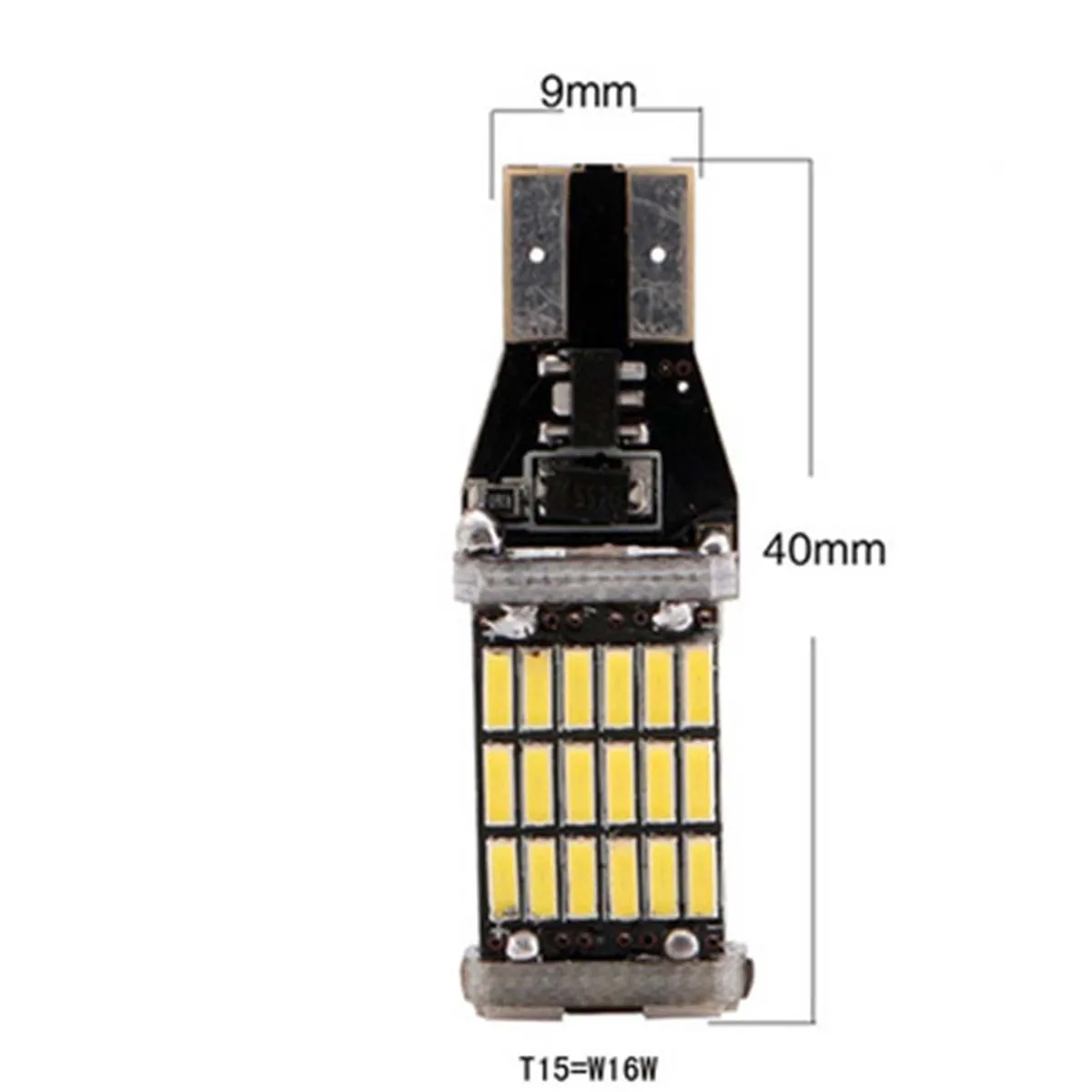 2 шт. W16W T15-4014-45SMD светодиодный супер яркий декодирующий тормозной светильник автомобильный резервный светильник s лампа задний фонарь