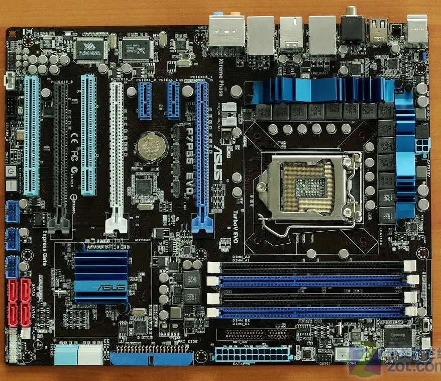 

Socket LGA 1156 For ASUS P7P55 EVO Desktop Motherboard P55 i3 i5 i7 DDR3 16G Used Mainboard