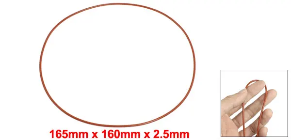Uxcell 2,5 мм Красное Силиконовое уплотнительное кольцо сальник втулки Id 135 мм 140 мм 145 мм 150 мм 155 мм 165 мм 185 мм 195 мм