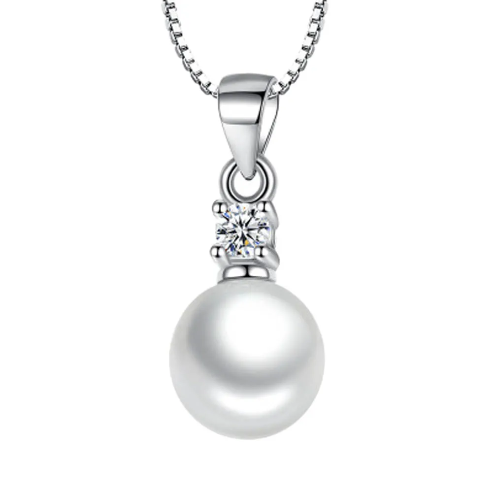 

Without Chain Silver Simulated Pearl Pendant Necklace Long Chain Necklace Jewelry Wedding Necklace Accessories