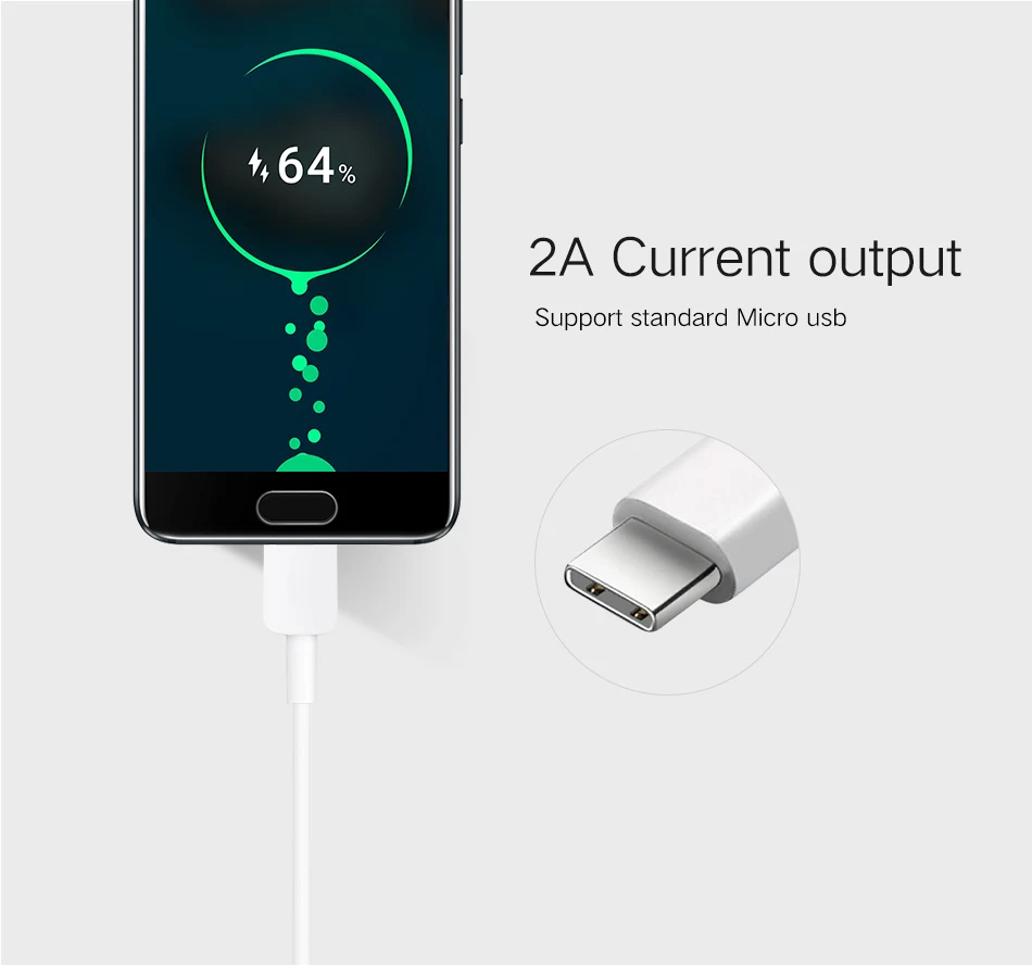 2Huawei P20 pro P10 lite Fast Charging 2A USB Type C Cable Original Huawei P9 P9 P10 Plus nova2 Plus honor v9 8 9 note8 v8 Play