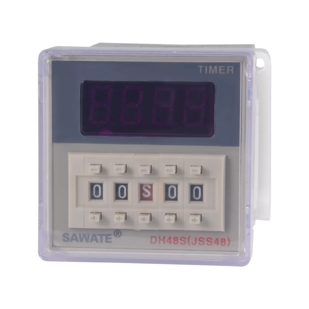 

UXCELL 220V 0.01s-99h99m Relay 8 Terminals Range Adjustable Delay Timer Time Relays Electrical Equipment Power Supplies DH48S-2Z