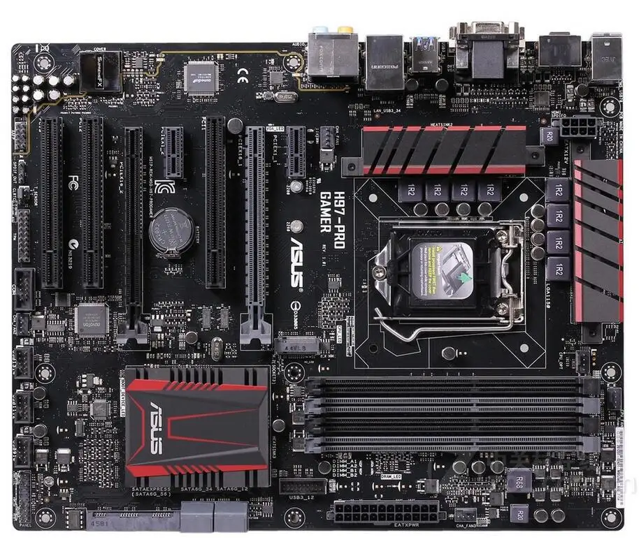 Разъем LGA 1150 для ASUS H97-PRO GAMER,, используется для настольного компьютера, для Intel H97, материнская плата DDR3, USB3.0, SATA3, PCI-E3.0