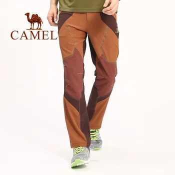 

CAMEL Men Outdoor Hiking Pants Waterproof Warm Breathable Hiking Trekking Pants Outdoor Sports Climbing Softshell Trousers