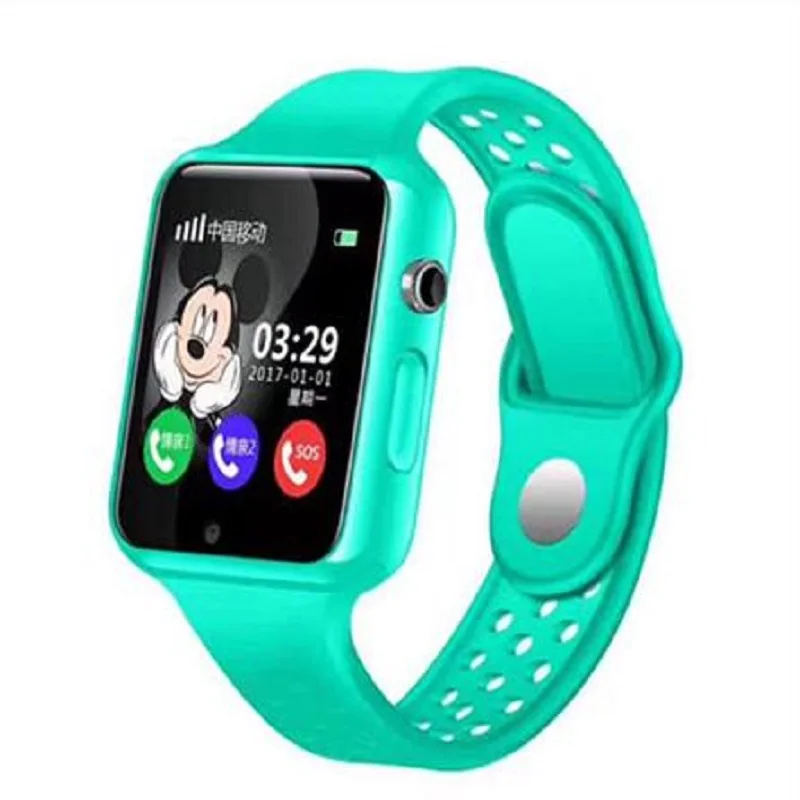 Kids Smart Watch with 2G SIM Card GPS Positioning Boy and Girl Touch Screen Monitor Student Gifts Cute Smart Phone Watch