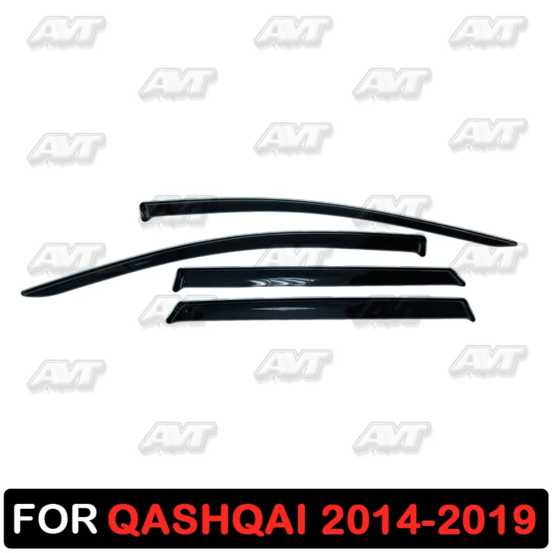 Дефлекторы для окон Nissan Qashqai 2014 2019 1 комплект 4 шт. Стайлинг автомобиля защита от
