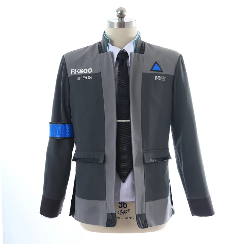 

Game Detroit: Become Human Connor RK800 Agent Suit Uniform Tight Unifrom Cosplay Costume Customizable for Halloween