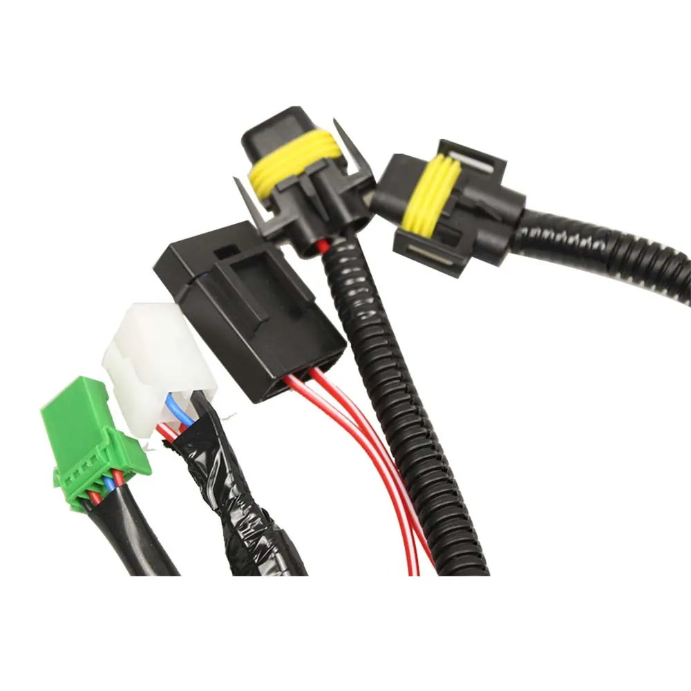 Для hyundai Accent 2012- розетки электросети провод+ переключатель w/Светодиодный индикатор для противотуманных фар 1 комплект