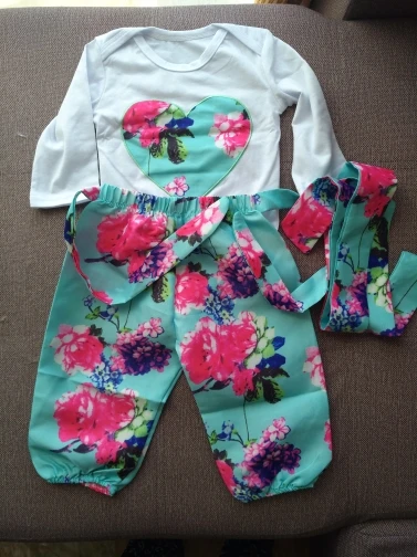 Kid Baby Girl clothes set Floral long sleeve Jumpsuit