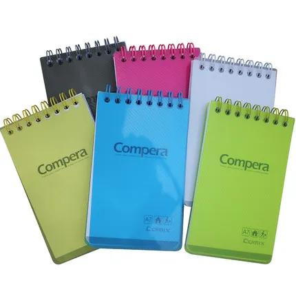 

Comix Notebook stationery coils A7 candy color Notepad page portable book.