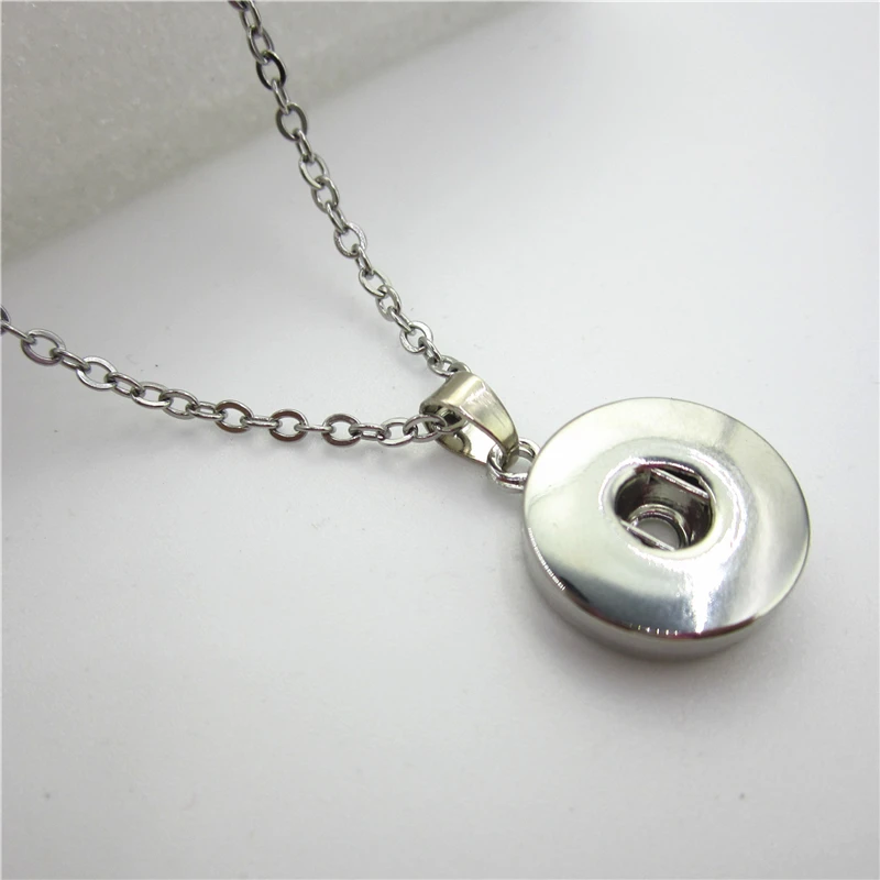 

New Arrivals 20pcs/lot Wholesale DIY 18mm Snap Button Jewelry For 50cm Snap Necklace Fashion Necklace Chains Snap Jewelry