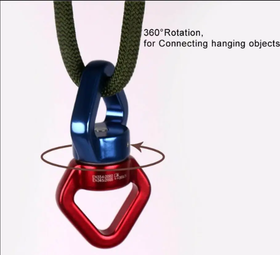 

10 Pcs 30KN Pulley SWING SWIVEL Safety 360 Rotational Device for Yoga Hammock, Hanging Chair and Rock Climbing Hardware