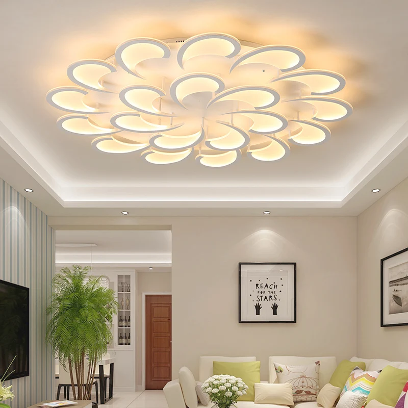 

Hot New Designer Modern Led Chandelier For Living Room Bedroom Study Room Home Deco Ceiling Chandelier Fixtures White Finish