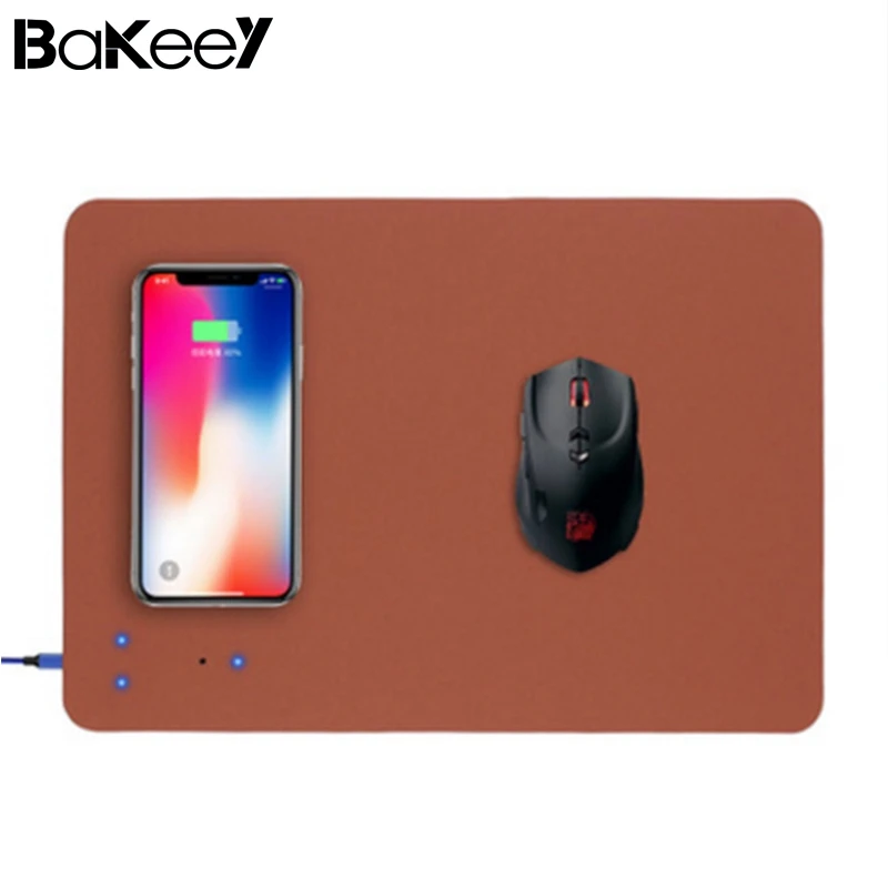 

Bakeey Fast Qi Wireless Charging Mouse Pad For iPhone X/8/8Plus For Samsung G-alaxy S8/S7/Note 8 Mobile Phone Desktop Charger