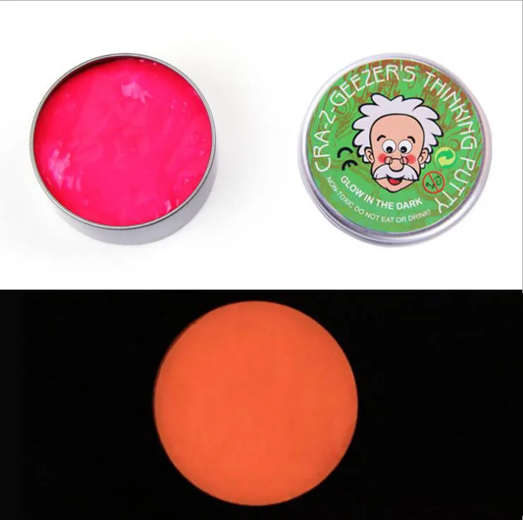 2018 Новый светиться в темноте Playdough полимерной слизь игрушки световой пластилина