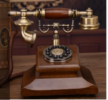

Fashion solid wood telephone antique telephone antique vintage fixed phone IDS-8961