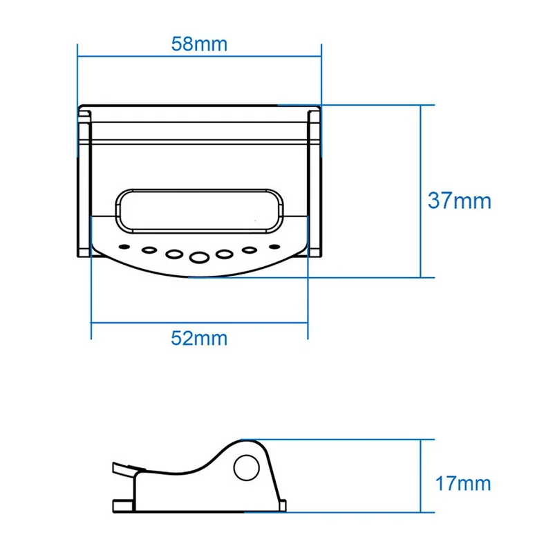 

Black A car seat belt clip seat belt holder 5.8x3.7x1.7cm-2