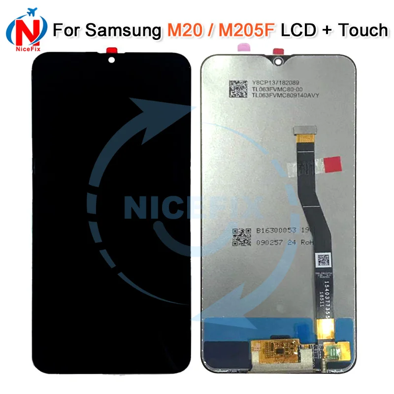 6 3 ''для Samsung Galaxy M20 2019 SM-M205 M205F M205G/DS ЖК-дисплей с рамкой сенсорный экран