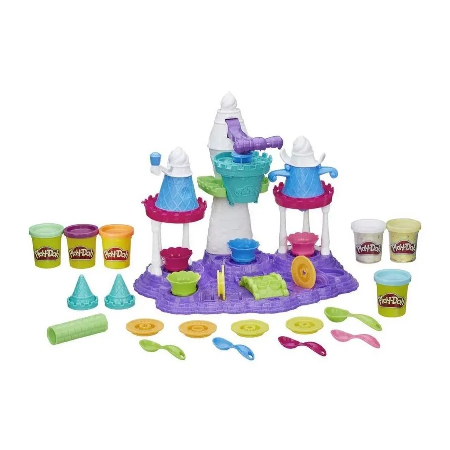 Modeling Clay Play Doh Game set "Ice cream castle" for girls and boys