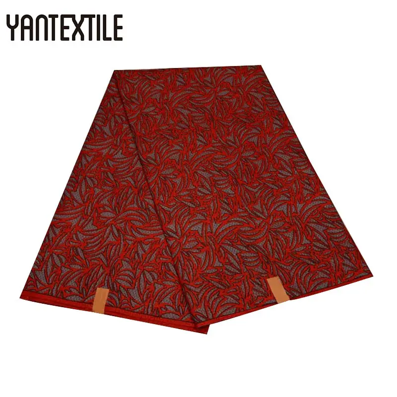 YANTEXTILE, красная набивная ткань, Африканский батик, воск, 6 ярдов, африканская ткань, модная ткань Daviva, Лондонский воск, принт, ткань для вечерние