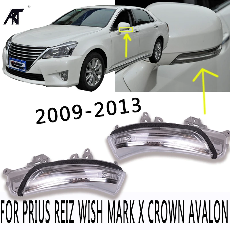 

Rearview Turn Signal Side Mirror LED Flasher Repeater For Toyota WISH PRIUS REIZ MARK X CROWN AVALON 81740-30130 81730-30140