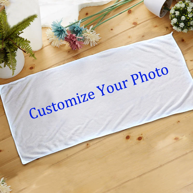 

Custom Your Photo Customize Bath Towel Personalized Image DIY Print Beach Towel Sport Shower Drying Towels Drop ship
