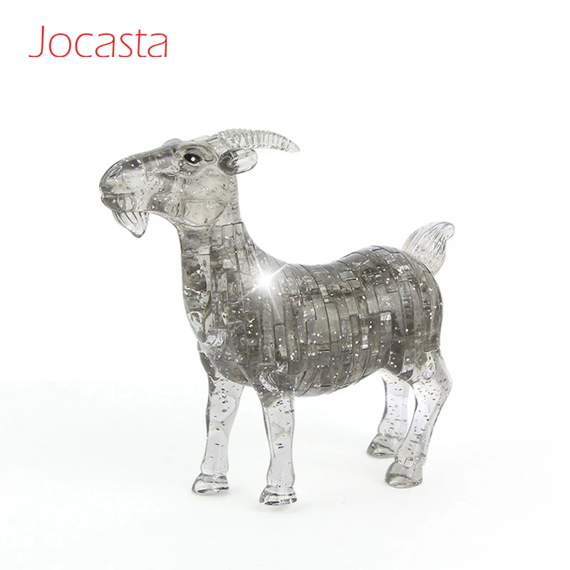 

DIY Goat Building Blocks 3D Crystal P-uzzles Jigsaw Animal Assembled Model Toys P-uzzle Home Decoration Gifts for Children Kids[