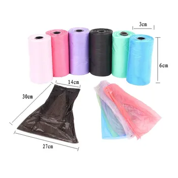 

1 Roll Portable Mini Pet Droppings Garbage Plastic Bags for Cat Dog Waste Faece Cleaning