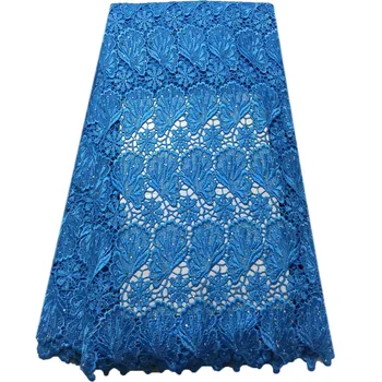 

Free Shipping new arrival african lace fabrics high quality multi color cord lace guipure lace fabric for women H912-1