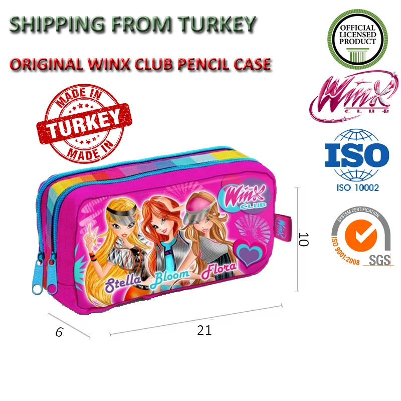 Пенал Winx Club 62126 ручка для девочек сумки школьные принадлежности карандаш Чехлы