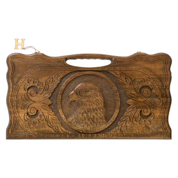 

Резные нарды Орел с ручкой, Халеян / backgammon with eagle "Orel" with handle 60 of master Haleyan