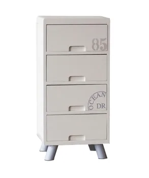 

Wooden Drawer White Jucar with 4 drawers