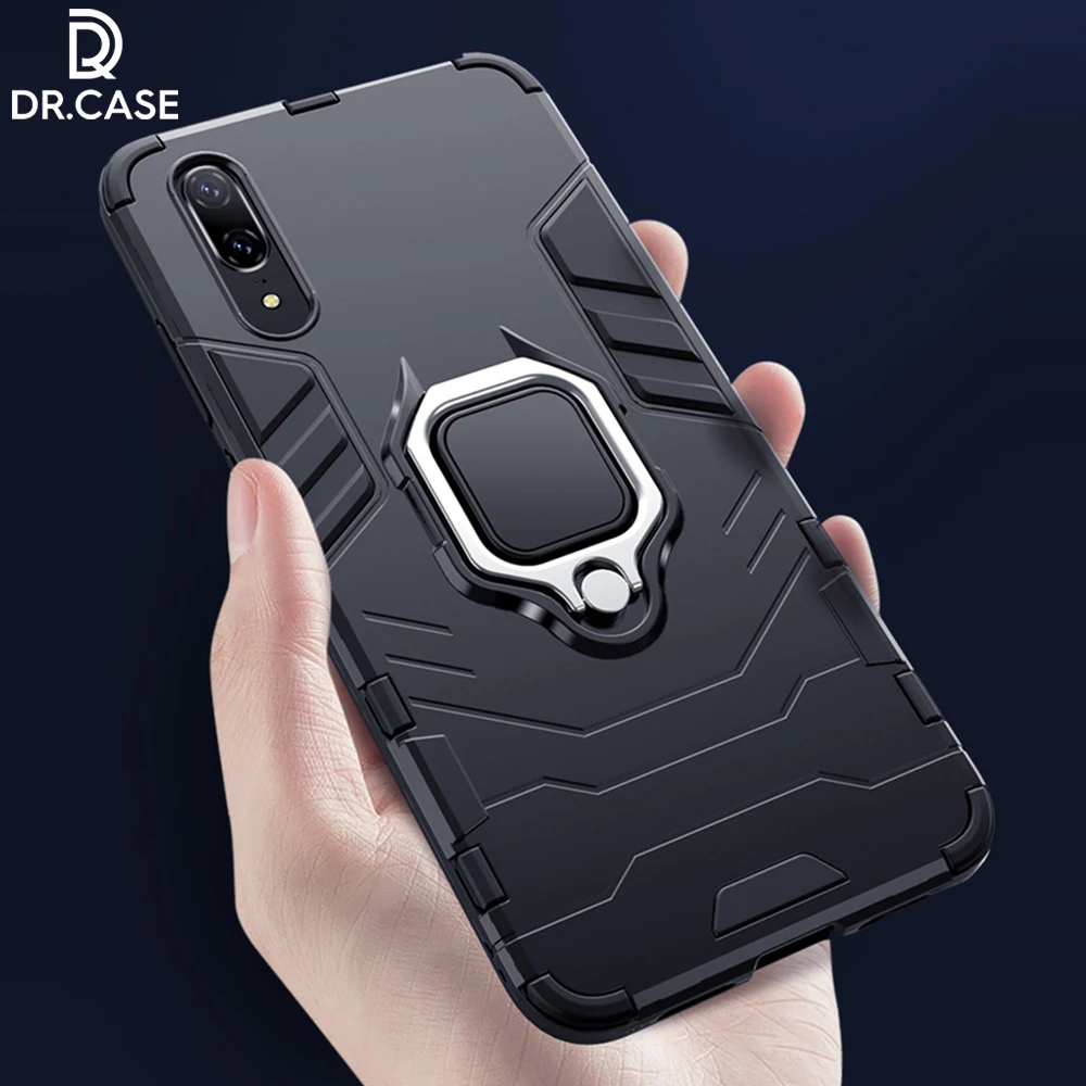 

DR.CASE Shockproof Armor Case For Huawei P30 P20 Lite Mate 20 Pro Holder Case For Huawei P20 Pro P20 P Smart Honor 10 8X Coque