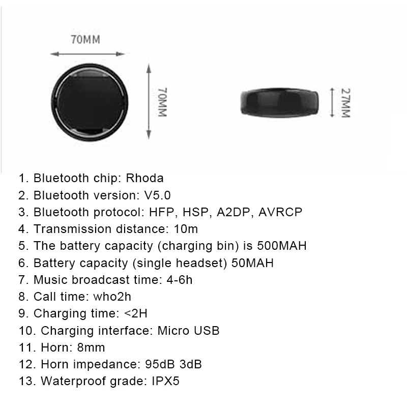 TWS Bluetooth 5,0 наушники беспроводные наушники Blutooth наушники Handsfree Мини спортивные наушники игровая гарнитура телефон