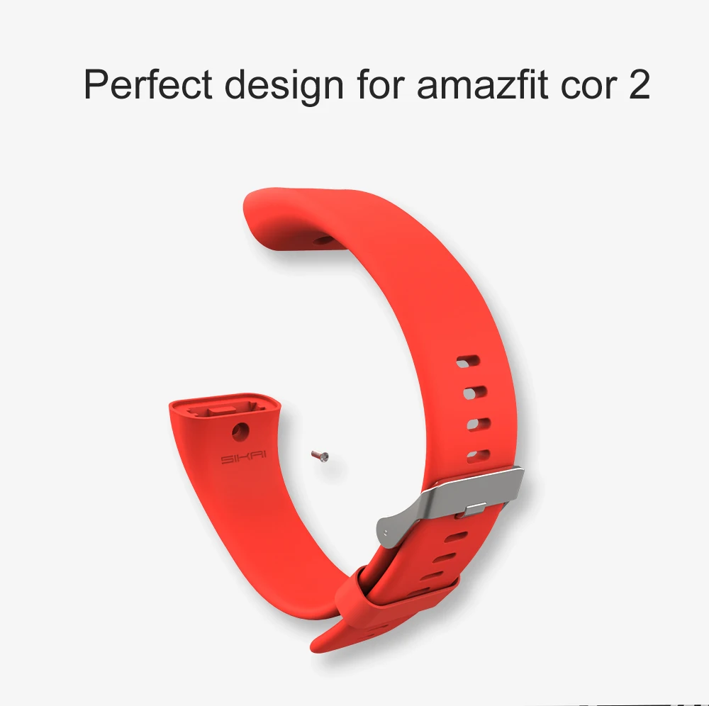 Ремешок для часов SIKAI Sillicone Huami Amazfit Cor 2 сменные удобные цветные часы браслет midong 1