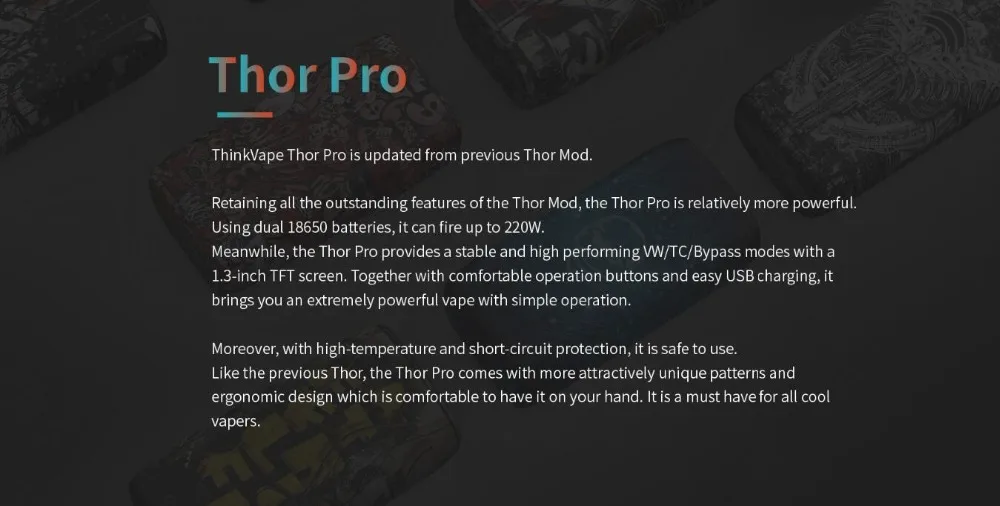 Think Vape Thor Pro 220W Mod