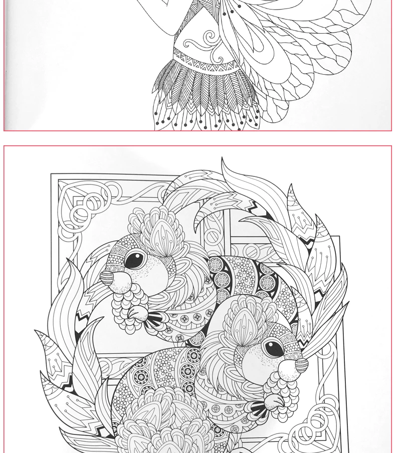 Новый 6 шт./компл. Secret Garden/царство животных раскраска для детей снять стресс убить время граффити Живопись Рисунок Книги по искусству книга