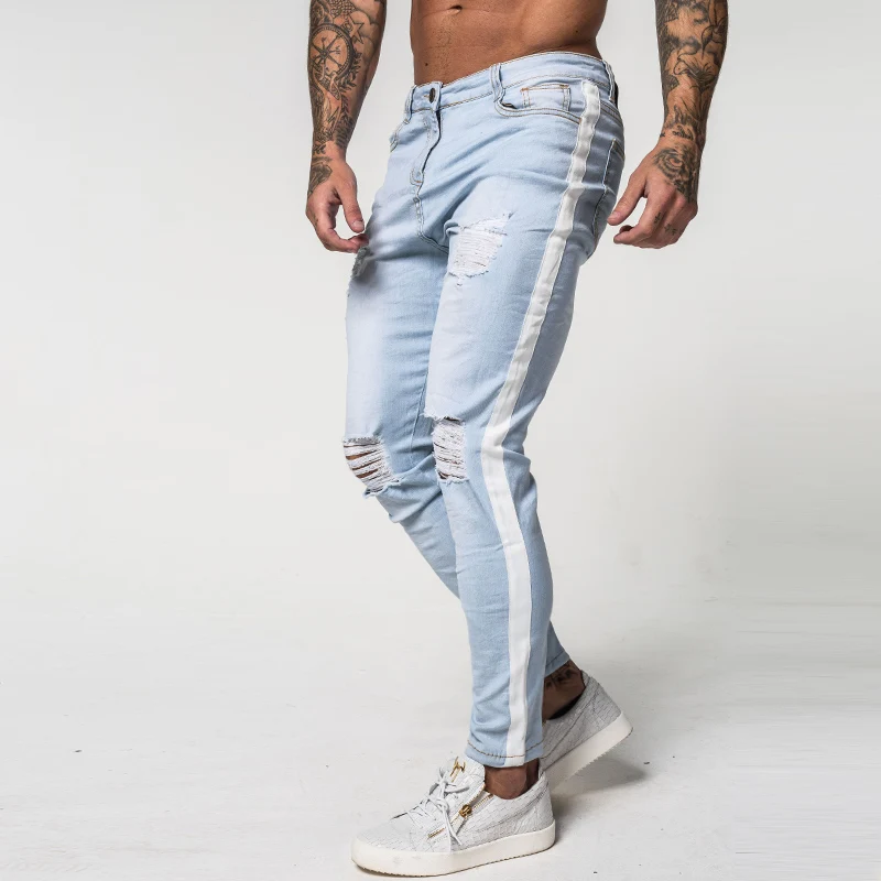 GINGTTO Skinny Jeans For Men Distressed 
