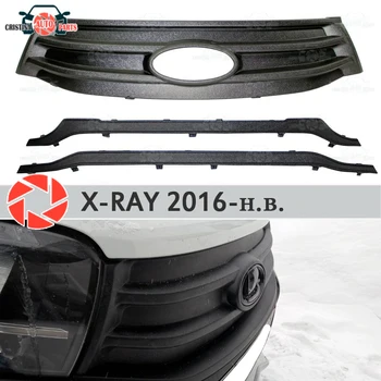 

Winter cover radiator for Lada X-Ray 2016- plastic ABS embossed front bumper car styling accessories decoration